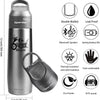 Thermos Isotherme Voyage Acier Inox 750ml Enceinte Portable Bluetooth Integree GRIS