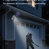 Caméra de sécurité solaire sans fil 2K, système de caméra de vidéosurveillance à batterie rechargeable, caméra de sécurité extérieure WiFi, vision nocturne en couleur, détection de mouvement PIR