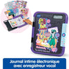 KidiSecrets 365 Mon Journal Intime Vocal Noir, Journal Intime Électronique avec Code, Micro Enregistreur, Carnet Secret, Feutre et Jeux NOIR