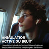 Edifier X5 Pro Écouteurs Bluetooth Sans Fil Réduction Active du Bruit Appels Améliorés par IA Charge Rapide Mode Gaming Étanche IP55 BLANC