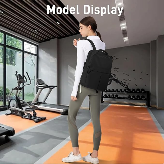 Sacs à Dos Pour Ordinateur Portable Sac de Sport Voyage Antivol Port USB NOIR