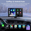 Écran CarPlay Voiture 9" HD IPS sans Fil Tactile Compatible avec Apple CarPlay et Android Auto,SuperLink/AirPlay,Dashcam 4K,Caméra de Recul 1080P,Enregistrement en Boucle,Audio Bluetooth,GPS,Siri