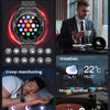 Montre Connectée Appels Bluetooth Assistant Vocal Intégré Ecran 1,39" Etanche Tracker NOIR