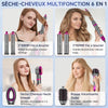 Brosse Soufflante Air Styler: 6 en 1 Magic Twist Cheveux Air Styler Sèche Cheveux Sèche-cheveux Ionique Haute Vitesse pour Bouclage, Coiffage, Séchage, Lissage, Volume