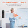 Webcam Conférence 4K 8MP Sony CMOS 4 Microphones Haut-parleurs Grand Angle 120° Caméra de Vidéoconférence 5x Zoom Cadrage Automatique
