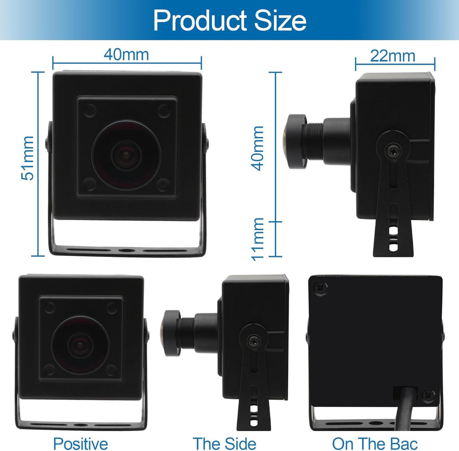 Caméra USB Aptina MI5100 - 5 MP - Webcam USB grand angle - Caméra HD pour conférence Web, robot d'affaires, machine Vision