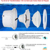 Eclairage LED Piscine PAR56, 36W Projecteur Piscine RGBW Multicolore Synchroniseur Externe avec Télécommande IP68, AC 12V