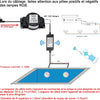 Eclairage LED Piscine PAR56, 36W Projecteur Piscine RGBW Multicolore Synchroniseur Externe avec Télécommande IP68, AC 12V
