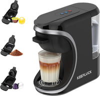 Machine à café 3 en 1, pour Nespresso Original/pour Dolce Gusto et le café moulu, réservoir d'eau d'une capacité de 600 ml