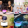 Reveil Lumineux Enceinte Bluetooth Portable, Lampe de Chevet à Bruit Blanc Bebe, Veilleuse Multicolore Contrôle Tactile Réveil Numérique