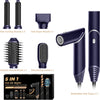 Air Brush Styler 5en1 Brosse Soufflante Chauffante Brushing Sèche-Cheveux Ionique Boucleur a Cheveux à Air Brosse à Lissante Embout de Sèche-cheveux Ensemble de Coiffure