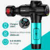 Pistolet de Massage Musculaire Avec 20 Vitesses Réglables Masseurs Électriques Portables, 8 Embouts pour Tissus Profonds, Épaules, Dos et Corps Entière Appareil de Massage