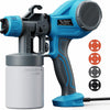Pistolet a Peinture Electrique avec 4 Buses en Cuivre et 3 Motifs, 100 DIN-s Pulvérisateurs de Peinture, Applicabilité Mur et Plafond, Accessoires de Nettoyage