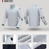 Blouson Moto Homme Taille L 4 Saisons – Veste Moto Textile Respirante et Coupe-Vent avec Protections CE aux Épaules et Coudes, Doublure Amovible, Confortable pour Route et Touring BLANC