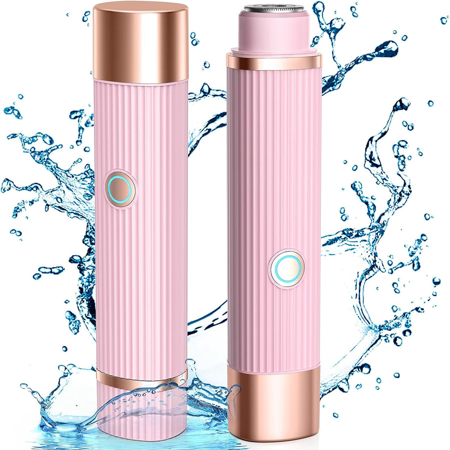Tondeuse Bikini Femme 2en1 Rechargeable Etanche IPX7 Rasoir Pubien Humide/Sec Epilation Lisse