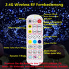 Kit plafonnier ciel étoilé en fibre optique pour voiture, application Bluetooth, kit d'éclairage avec télécommande RF, lumières optiques RGBW en fibre optique avec 160 pièces