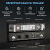 Micro sans Fil UHF, Set de 2 Microphones à Main Dynamiques en Métal, Auto Scan, Portée 120 m, Récepteur Double Canal, Idéal pour Chant, Karaoke, Fête, DJ, Église – K120 NOIR