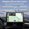 Écran CarPlay Voiture 9" HD IPS sans Fil Tactile Compatible avec Apple CarPlay et Android Auto,SuperLink/AirPlay,Dashcam 4K,Caméra de Recul 1080P,Enregistrement en Boucle,Audio Bluetooth,GPS,Siri