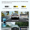 Dashcam Voiture S1 Pro Max 4K+4K Starvis 2 Avant et Arrière, Caméra embarquée 5G Wi-FI Dash Cam GPS 360° HDR Tampon Surveillance de stationnement,Contrôle Vocal Français,LTE en Option Max 1To