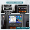 Autoradio 1 Din CarPlay avec Écran Tactile de 8 Pouces, Radio 1DIN avec Carplay Android Auto sans Fil FM AM Dual-USB SWC Mirror Link avec Caméra de Recul + MIC