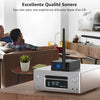 Émetteur Récepteur Audio Sans Fil 3-en-1, Transmission 2,4 GHz, Faible Latence, HiFi Musique depuis TV/PC vers Subwoofer/Haut-Parleur Actif/Amplificateur, Connexions Optique/Coaxiale/3,5 mm/RCA