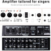 Amplificateur 2x60W Guitare Acoustique Haut-parleur Bluetooth Portable Effet Reverb Chorus Delay 7 Entrées