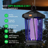 Lampe Anti-Insectes LED Extérieure avec Éclairage, Longévité de 10 Ans, Étanche IPX4, Haute Tension 3800V, Câble d’Alimentation de 2 m, Anti-Moucherons, Moustiques