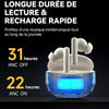 Edifier X5 Pro Écouteurs Bluetooth Sans Fil Réduction Active du Bruit Appels Améliorés par IA Charge Rapide Mode Gaming Étanche IP55 BLANC
