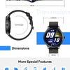 Montre Connectée Bluetooth Ecran 1,32 Pouces Montre Intelligente Etanche IP68 Mode Sportif ROSE