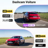 Dashcam Voiture S1 Pro Max 4K+2.5K Starvis 2 Avant et Arrière, Caméra embarquée 5G Wi-FI Dash Cam GPS 360°HDR Tampon Surveillance de stationnement,Contrôle Vocal FrançaisLTE en Option Max 1To
