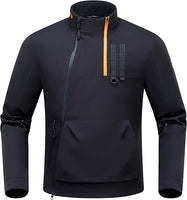 Veste Moto Homme Taille L Toutes Saisons avec CE Epaulettes Coudières Equipement pour Motocyclistes, Doublure Amovible,Coupe-Vent et Résistante au Froid