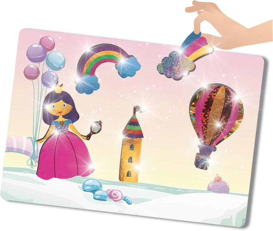 Jeux Megableu Foil Fun-Princesses ET Licornes-Loisirs Enfants-Activité créative et ludique-A partir de 4 Ans