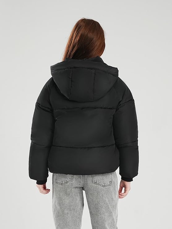 Doudoune Hiver pour Filles avec Doublure Polaire Manteau Imperméable Taille 164