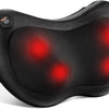 Coussin Masseur Shiatsu Chauffant Electrique 3 Vitesses Soulage Douleur Cervicale Cou Nuque Pieds