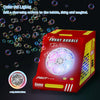 Machine à Bulles Automatique pour Enfants 10000+ Bulles avec 6 Grands Trous, Jouets à Bulles Portable avec Lumières de Couleur