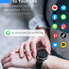 Montre Connectée Bluetooth Ecran 1,32 Pouces Montre Intelligente Etanche IP68 Mode Sportif ROSE