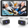 Caméra Voiture Bébé pour 2 Enfants : Écran IPS 7 Pouces avec Deux Caméras pour Siège Auto, Écran Partagé, Vision Nocturne, HD 1080P - Caméra Arrière Facile à Installer