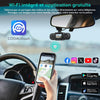 Dashcam 4K Voiture avec GPS, Wi-FI, Dashcam Voiture Avant Intérieur 2,5K 1080P, Vision Nocturne Infrarouge, supercondensateur, accéléromètre, Mode stationnement, Enregistrement en Boucle