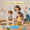 Jeux Kit Complet Tour de Potier DIY Débutants avec 4 Pâtes Auto-Durcissantes, Outils, Fournitures d’Art et Loisirs Créatifs