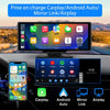 Carplay Voiture & Android Auto,10,26” Écran Carplay avec Dashcam Avant 4K, Caméra Arrière 1080P Inclus, Commande Vocale, BT/GPS/FM/AUX