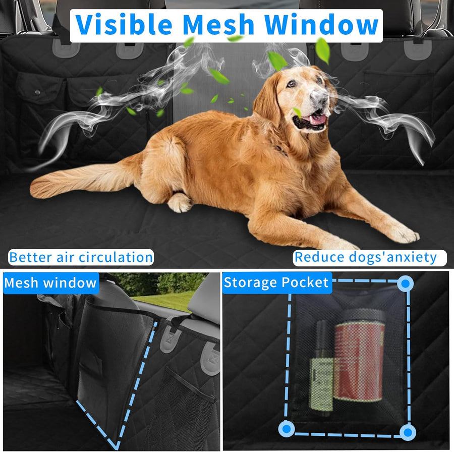 Housse Voiture Chien Siège: Housses Protection pour Chiens - Banquette Arrière Voiture Tansport Imperméable Taille Universelle
