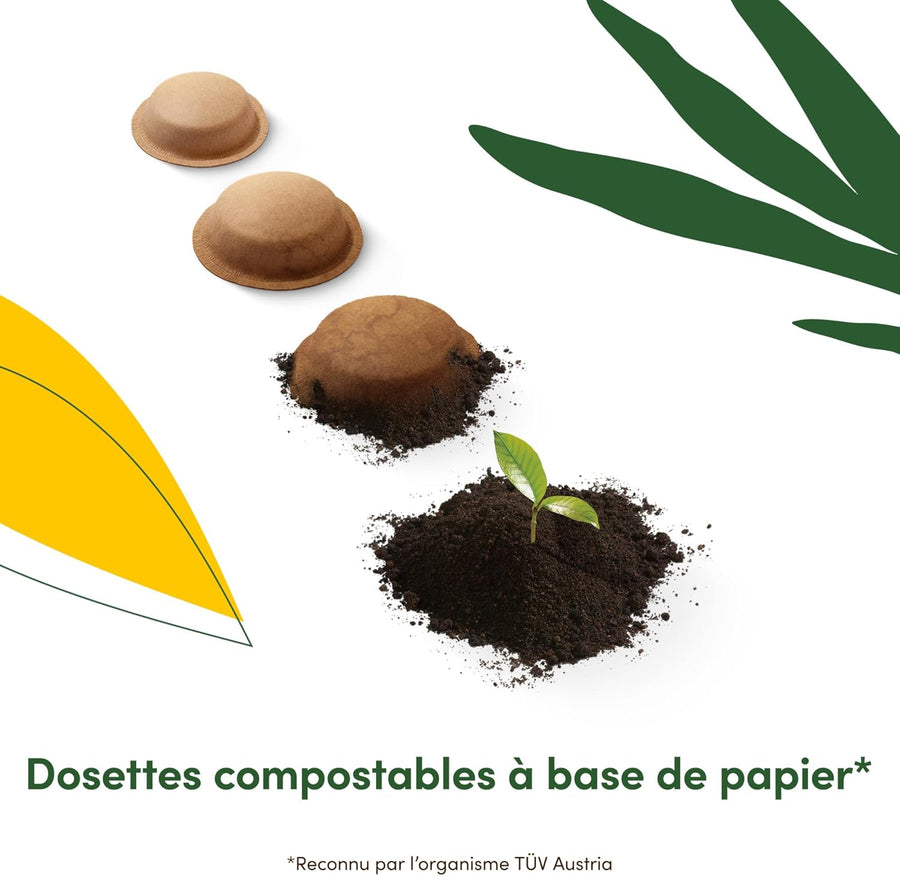 NESCAFÉ DOLCE GUSTO NEO CAFFE - Machine À Café KRUPS pour Dosettes Compostables - Technologie Brevetée SmartBrew 3-En-1 - Cafetière Connectée