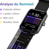 Montre Connectée Appels Bluetooth Assistant Vocal Intégré Ecran 1,69" Etanche Tracker NOIR