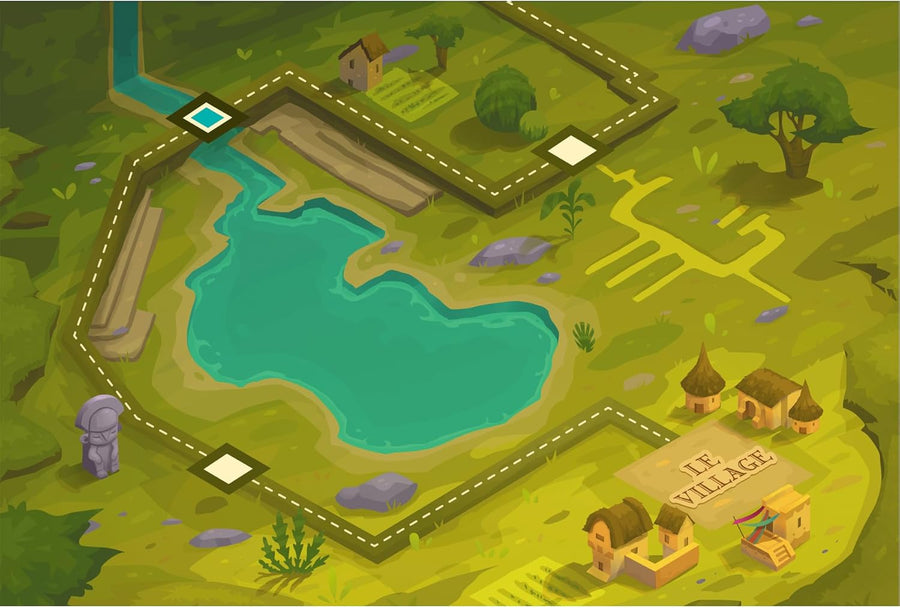 NATHAN - Pachalama - Jeu de société Famille Enfant - Course stratégique - Traverse Les Andes, troque Cacao et légumes, évite Les pièges des Autres Lamas - À partir de 6 Ans - 2 à 4 Joueurs