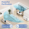 Purificateur d'air H13 HEPA pour chambre à coucher avec éponge parfumée - Purificateur d'air portable pour fumée, allergies, poils d'animaux, odeurs, poussière, veilleuse RVB