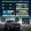 Ecran Carplay Auto 9.3" 1080P Caméra de Recul Dashcam Stéréo de Voiture IPS Écran Tactile avec Navigation, Assistant Vocal, Bluetooth, FM
