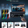 Autoradio Carplay Android Auto sans Fil avec écran rétractable électriquement de 7 Pouces,Radio FM 1 DIN avec Bluetooth, Mirror Link,2 USB/Type-C/SD avec caméra de recul/Commande au Volant
