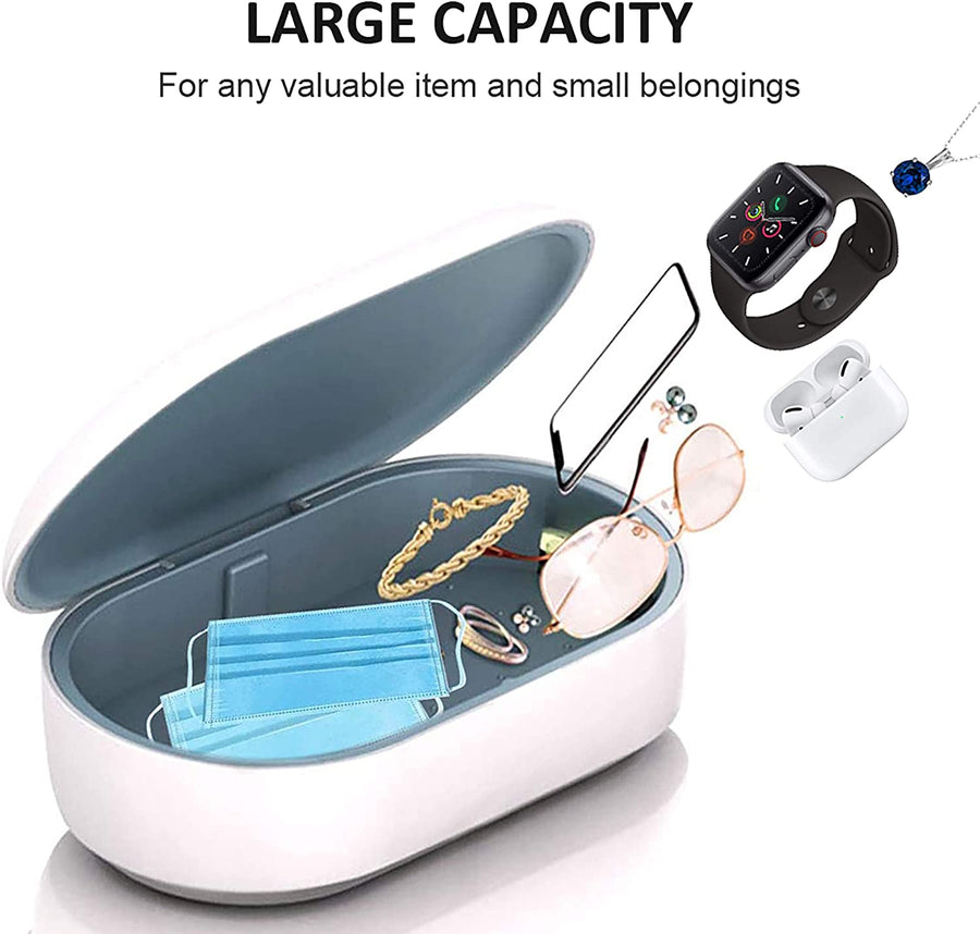 Boite Sterilisateur UV LED Bacterie Virus Chargeur Induction Portable Smartphone