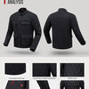 Veste Moto Hommes Taille L Hiver Protection CE Doublure Amovible Équipement de Protection Vintage Décontracté Moto NOIR