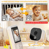 Babyphone Camera 2,8 Pouces Caméra Bebe 720P IPS LCD Moniteur Vidéo 2000mAh USB-C BabyPhones avec Vision Nocturne Zoom VOX Communication Bidirectionnelle Capteur de Température 8 Berceuses